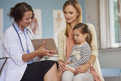 doctor with patient records