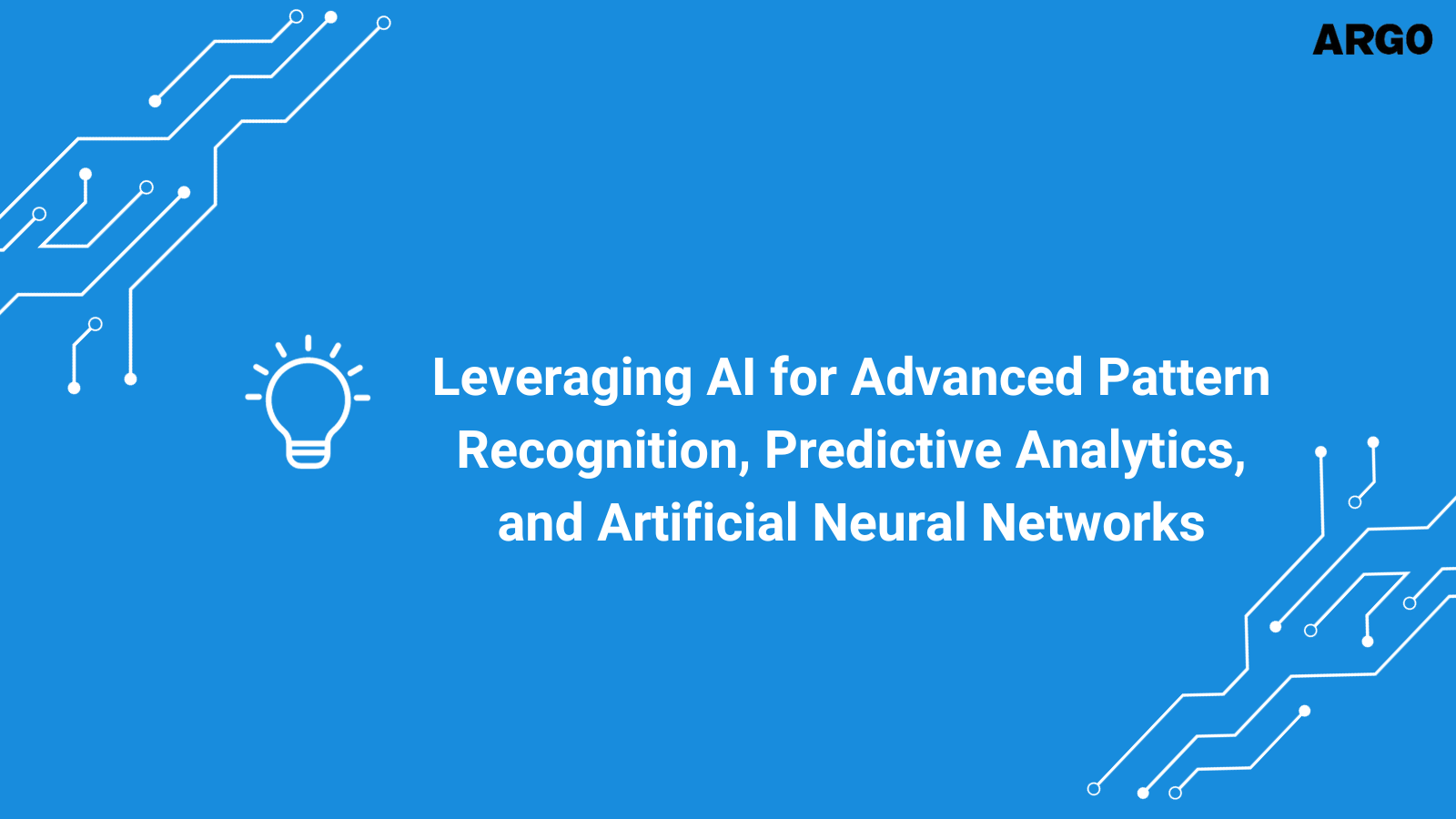 Leveraging AI for Advanced Pattern Recognition, Predictive Analytics, and Artificial Neural Networks