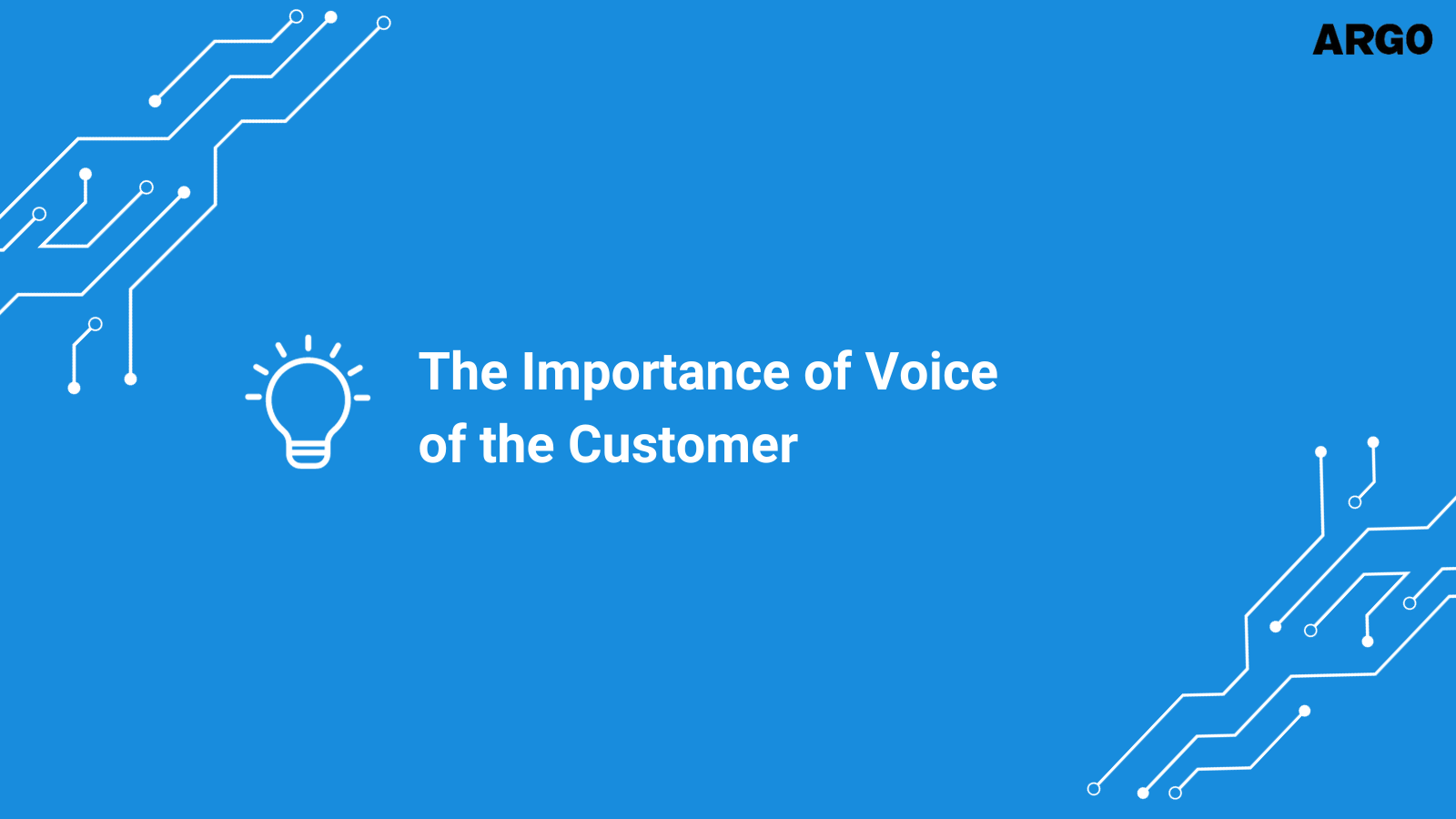 The Importance of Voice of the Customer